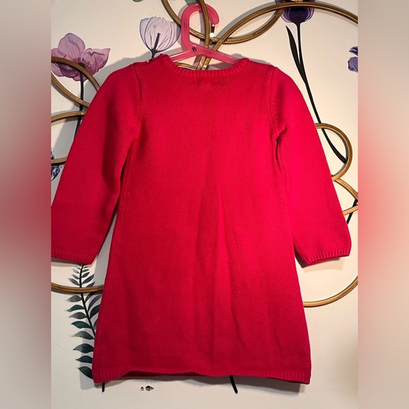 Pink Floral knit Embroidered Dress - Picture 6 of 7